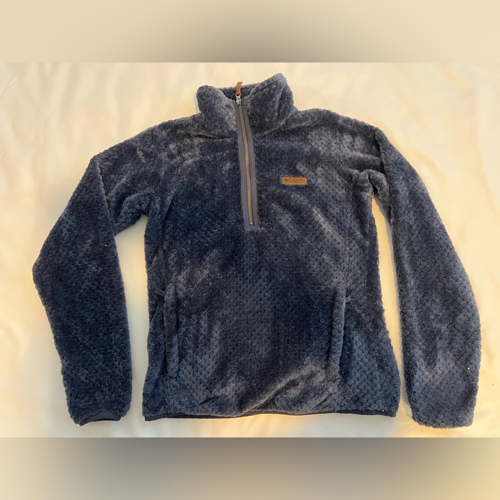 Cozy Women Fleece Jacket in Navy Blue